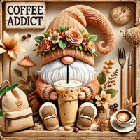 Coffee Addict Wichtel Diamond Painting