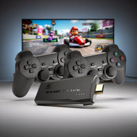 Retro Spielekonsole mit 2 kabellosen Controllern | Konsolenzier