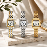 Vintage Damenuhr aus Edelstahl mit Quarzwerk | Chronavia