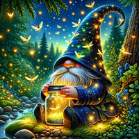 Waldwichtel mit Glühwürmchen Diamond Painting